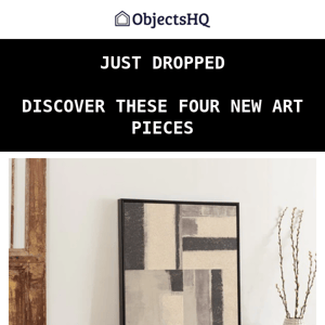 Just dropped today: 4 Art Pieces with simple beauty