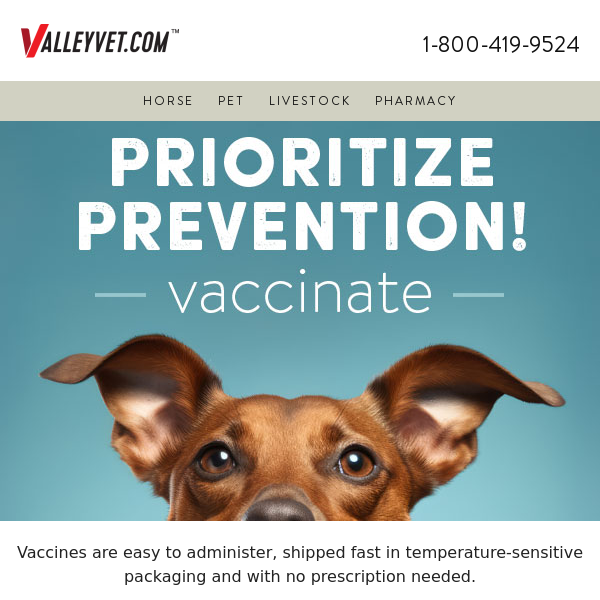 Big Savings - Vaccines, Dewormers and Auto-Ship, oh my!