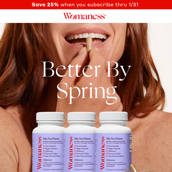 Save 25% + feel better by spring 🙌🏽🌟