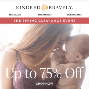 Spring Clearance Event: Up to 75% Off