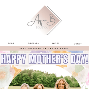 Happy Mother's Day 💐 Enjoy 20% off your next purchase!