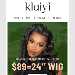 Unbelievable! $89=24" Wig Friday Deal