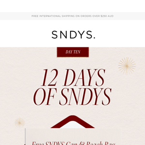 12 Days Of SNDYS | Day Ten Offer 🎄