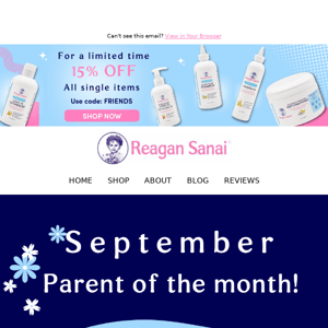 September Parent of the Month! 🌟