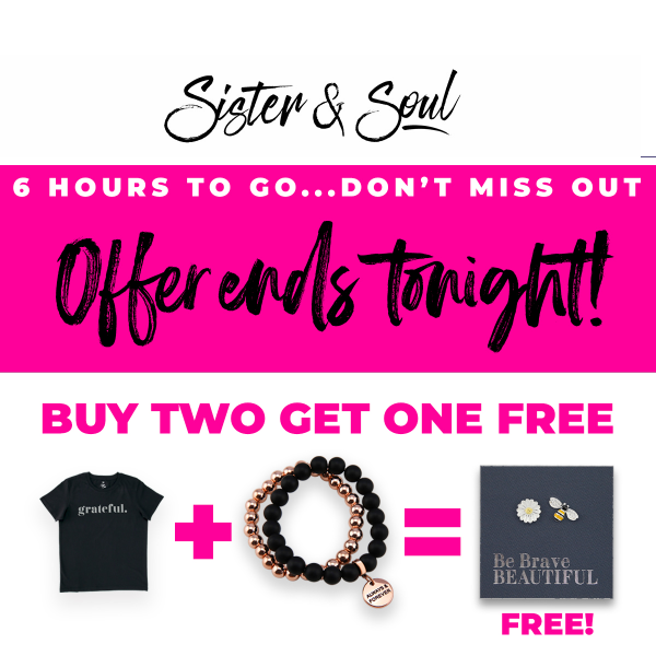 Hurry Lovelies! ⏰ Offer Ends Tonight! ⏰