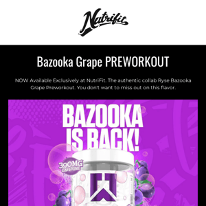 🍇 Bazooka Grape Pre-Workout