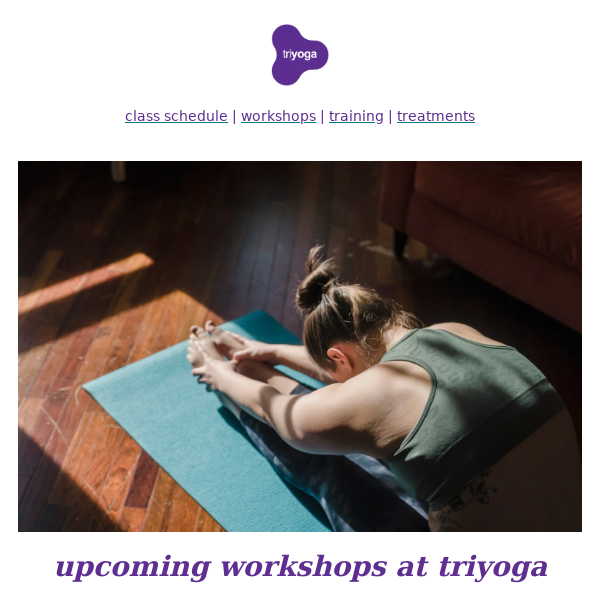 the latest at triyoga 💜