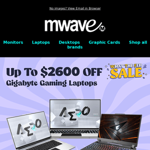 Up to a WHOPPING $2600 OFF Gigabyte  Gaming Laptops!