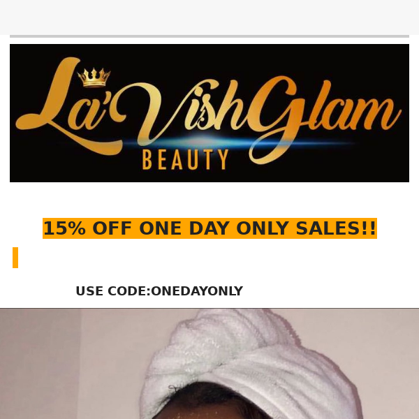 15% ONE DAY ONLY SALES!!!