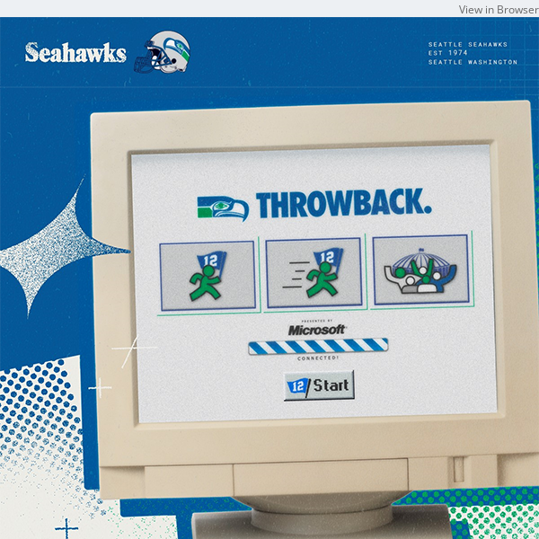 NFL on X: The @Seahawks are bringing it back to the '90s with the  throwbacks. ⏪  / X