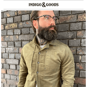 TERRACE SHIRT MOLESKIN OLIVE - RESTOCK