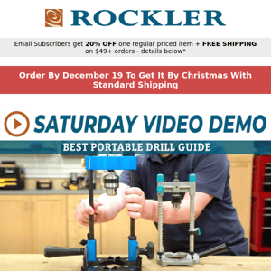 Don't Miss Our Demo: Portable Drill Guide + Order Today And Get By Christmas!