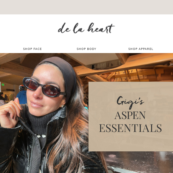 Gigi’s Aspen essentials 🎿