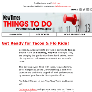 Get Ready for Tacos & Flo Rida!