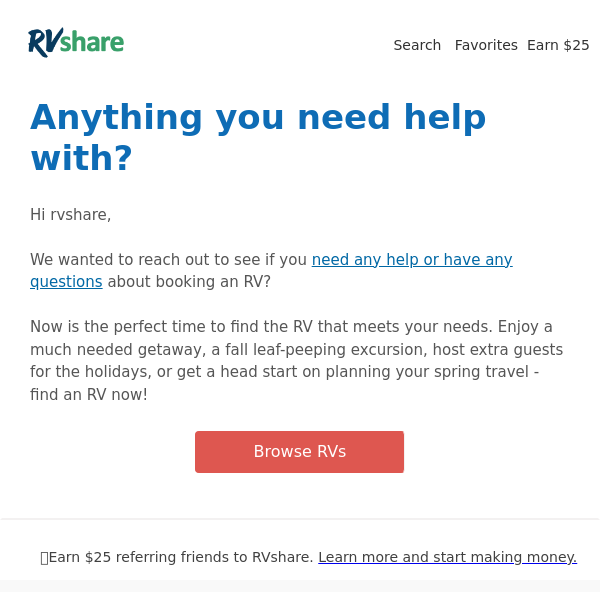 Did you forget about RVshare?