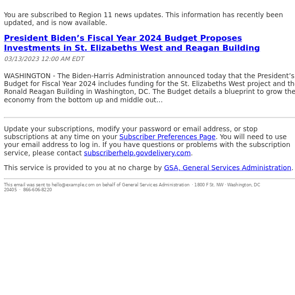 President Biden’s Fiscal Year 2024 Budget Proposes Investments in St. Elizabeths West and Reagan Building