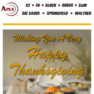 Happy Thanksgiving from Apex