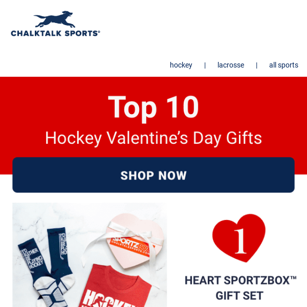 Top 10 Hockey Valentine's Day Gifts