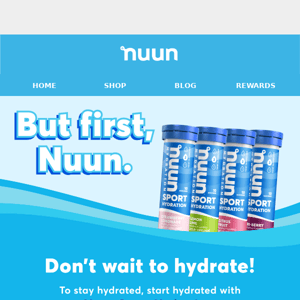 Hydration for your active lifestyle is here.