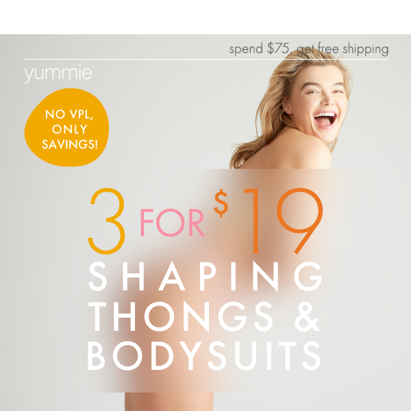 3 for $19 Thongs & Bodysuits!