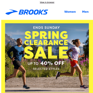 Brooks Running AU, Spring sale ends soon!