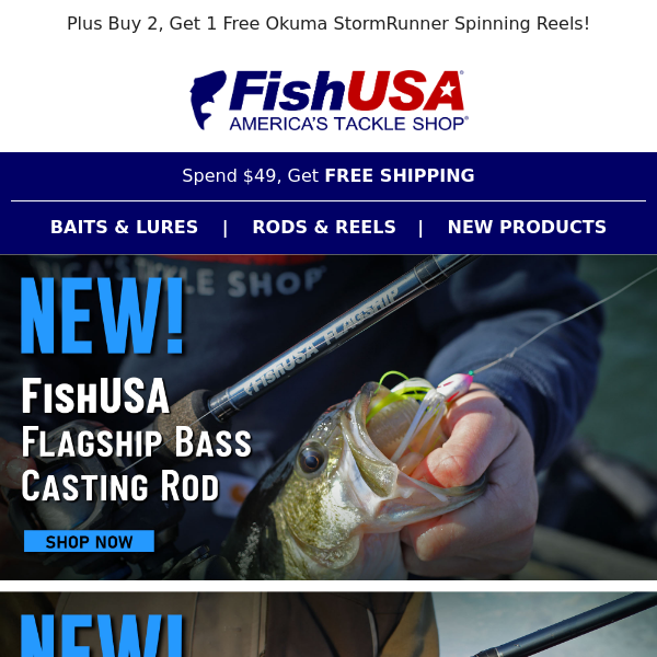 The Newest in our Flagship Fleet is Here! Introducing FishUSA Flagship Bass Rods!