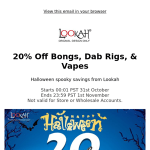 🎃 20% Off Spooky Halloween Sale