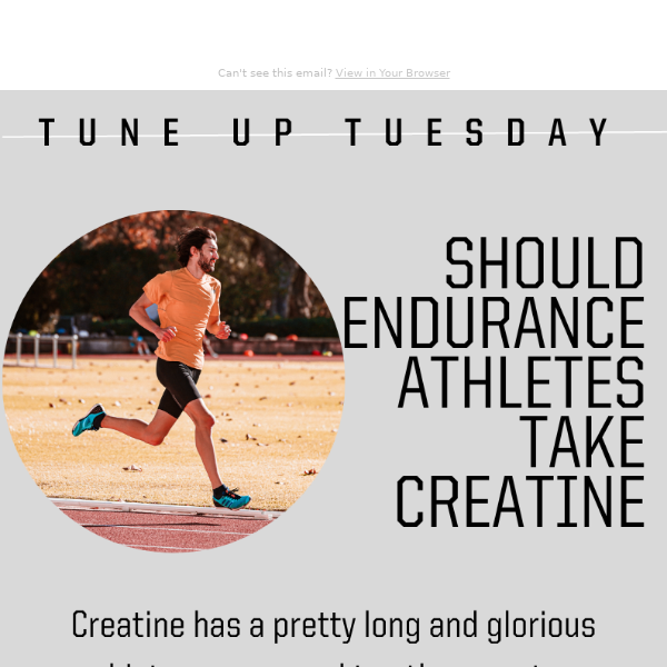 Should Endurance Athletes Take Creatine?