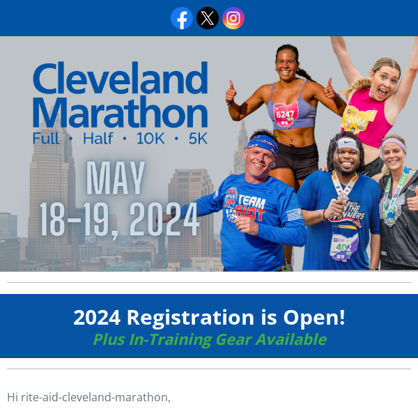 Hey Cleveland Marathon Fam - Let's Run Cleveland 2024 Together!  ﻿   ﻿ 