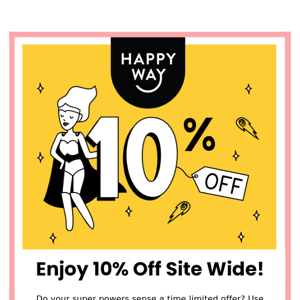 Time to get 10% off