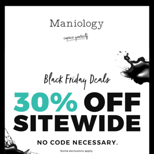 30% OFF Sitewide Starts NOW