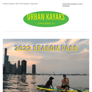 Urban Kayaks Summer 2022