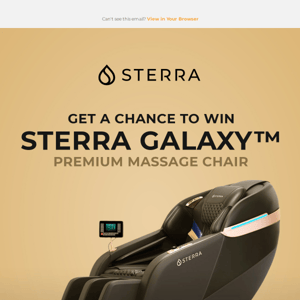 Win a Sterra Galaxy™ Massage Chair