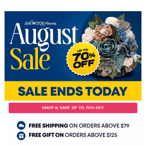 August Sale Ends Today! 😱