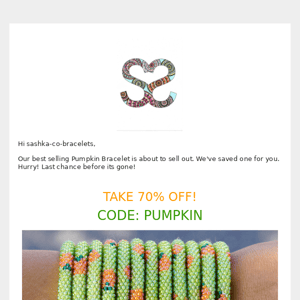 70% Off Pumpkins!