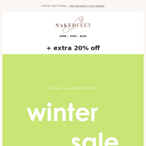 the winter sale is here.