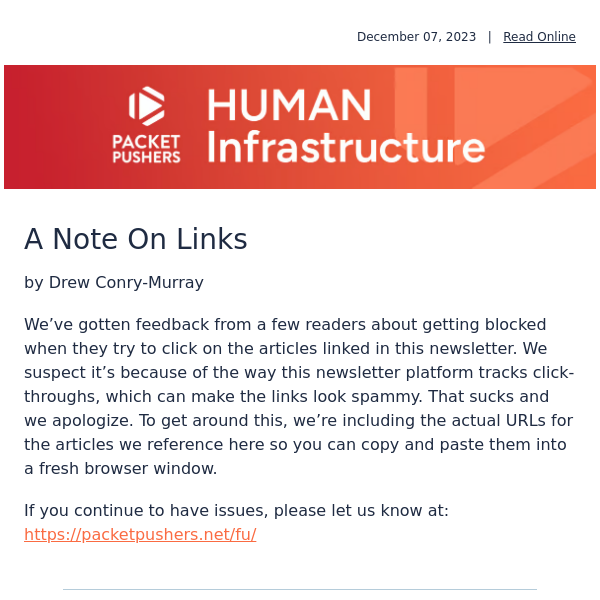 Human Infrastructure 333: Many Many Links