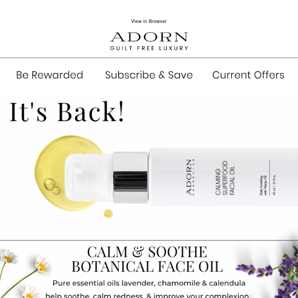 The Face Oil You Couldn’t Live Without is Back!