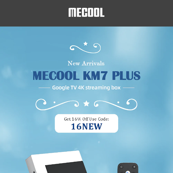 New arrivals alert！Meet your new friend — KM7 Plus Android TV Box