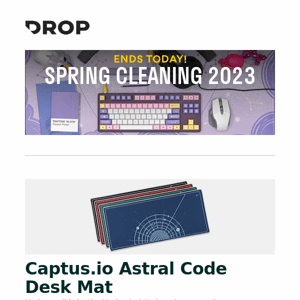 Captus.io Astral Code Desk Mat, Dekoni Balanced 4-Pin XLR Cable for Sennheiser HD 8XX, Drop + MiTo XDA Canvas Custom Keycap Set and more...