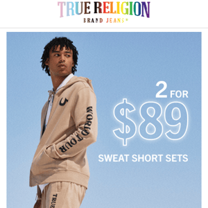 FINAL HOURS: 2 For $89 Sweat Short Sets