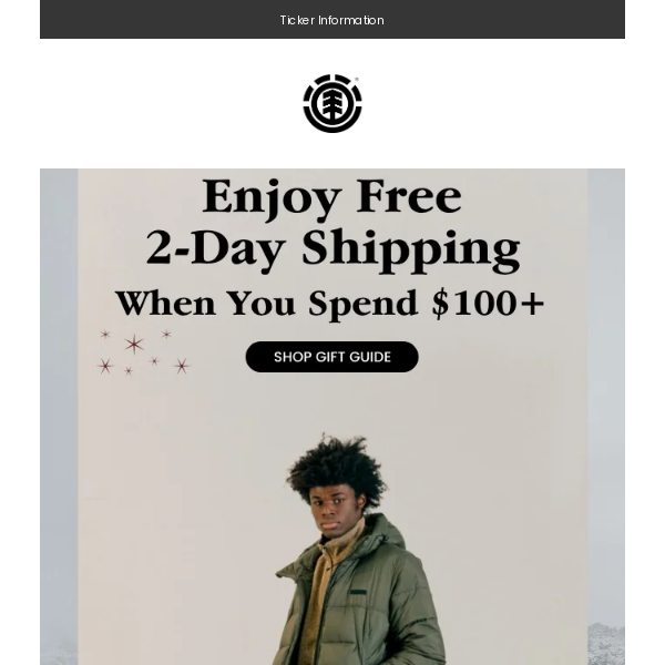 Free 2-Day Shipping On Orders $100+