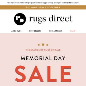 Our Memorial Day Sale Just Got BIGGER.