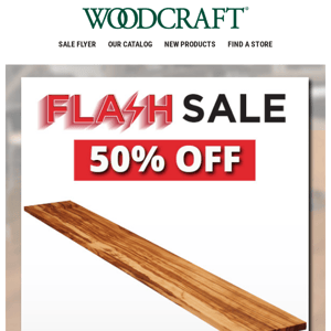 Stock Up on Beautiful Olivewood—50% Off w/Today's Flash Sale!