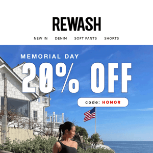 🚨ATTENTION: Shop Memorial Day 20% OFF Sitewide