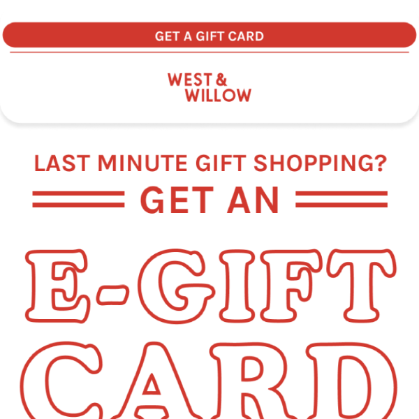 Get an E-Gift Card! 🎄🎁