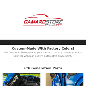 Color-Matched Camaro Custom & Show Parts