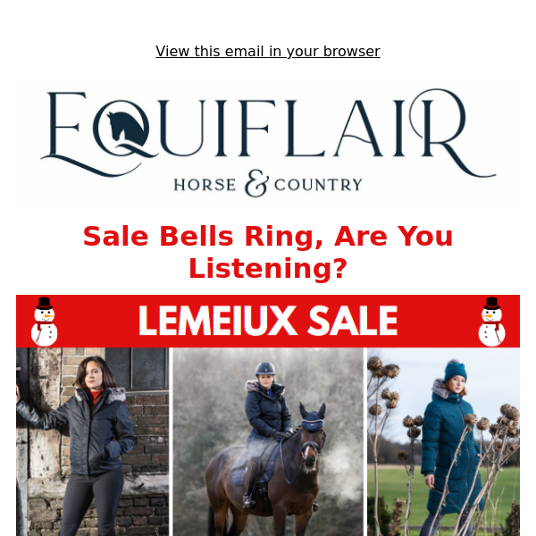 Equiflair Winter Sale Now On!!