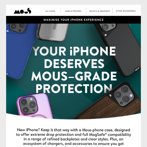 Keep your iPhone 15 looking new with a Mous case