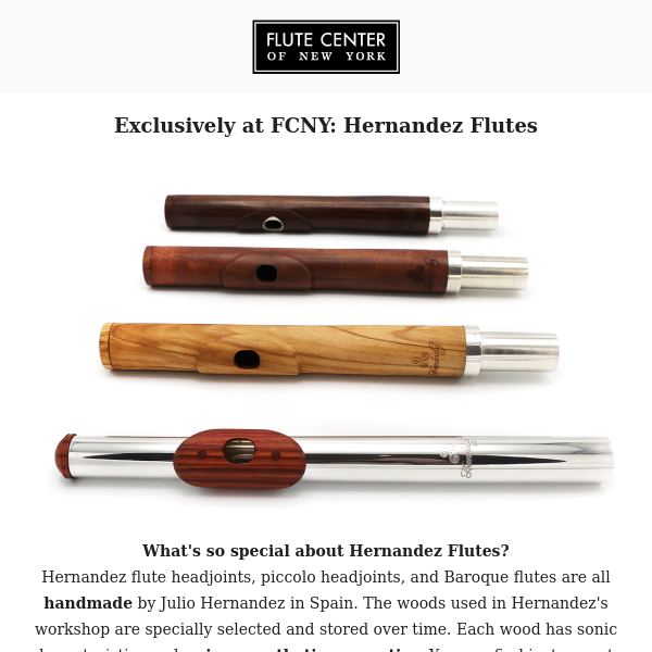 Exclusively at FCNY: Hernandez Flutes 🎶
